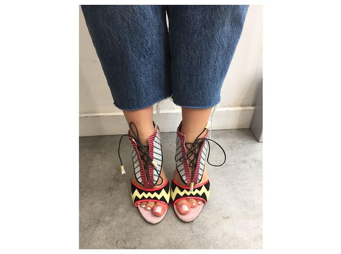 SOPHIA WEBSTER Sandali T.EU 38 Pelle Multicolore - vista 6