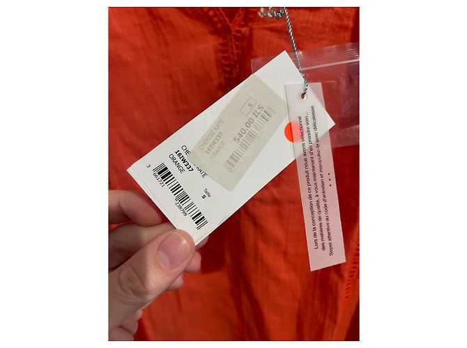 LES PETITES Tops T.International S Algodón Naranja - vista 5