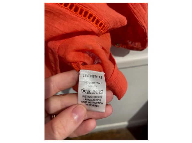 LES PETITES Tops T.International S Algodón Naranja - vista 6