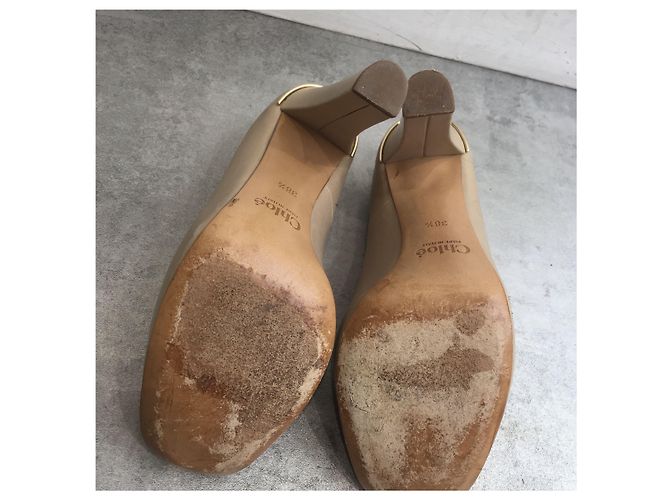 Chloé CHLOE Absätze T.EU 38.5 Leder Beige - Ansicht 4