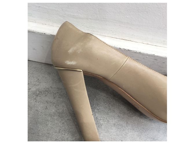 Chloé CHLOE Absätze T.EU 38.5 Leder Beige - Ansicht 6