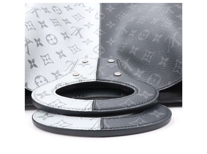 Louis Vuitton Monogram Eclipse Split Handtasche M43816 Schwarz - Ansicht 11