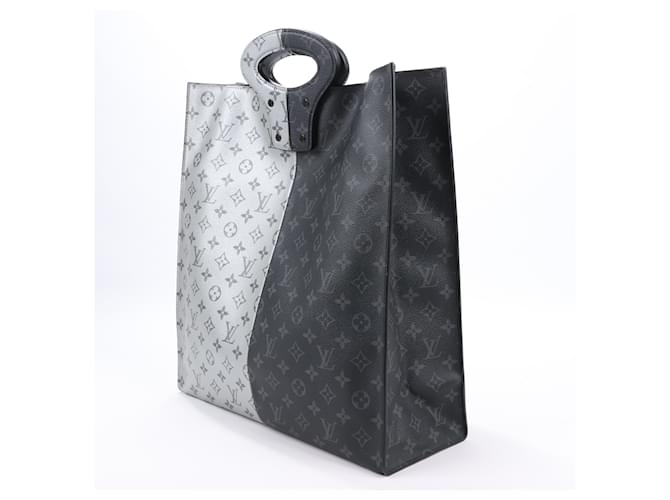 Louis Vuitton Monogram Eclipse Split Handtasche M43816 Schwarz - Ansicht 2