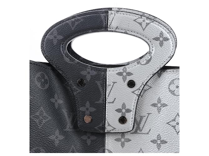 Louis Vuitton Monogram Eclipse Split Handtasche M43816 Schwarz - Ansicht 6