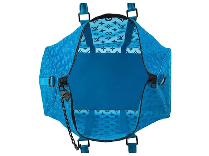 Louis Vuitton Keepall Triangle Turquesa - vista 4
