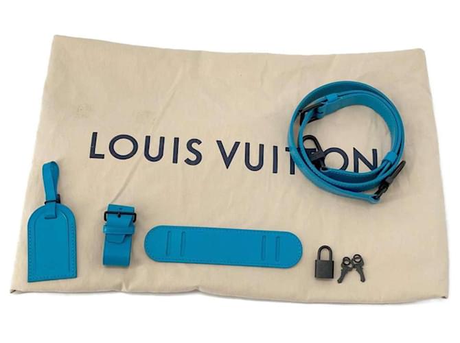 Louis Vuitton Keepall Triangle Turquesa - vista 7