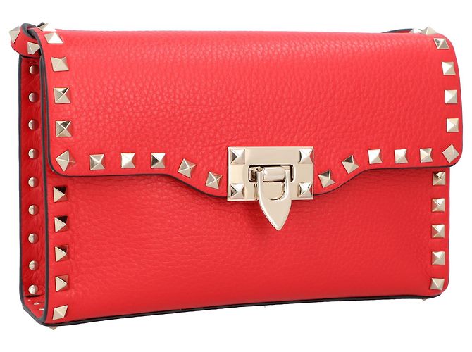 Valentino Garavani Borsa a tracolla Valentino Rockstud Rosso - vista 2