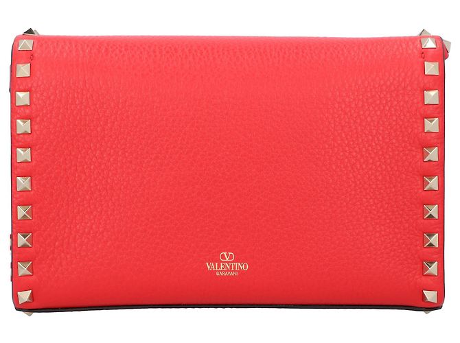 Valentino Garavani Borsa a tracolla Valentino Rockstud Rosso - vista 4