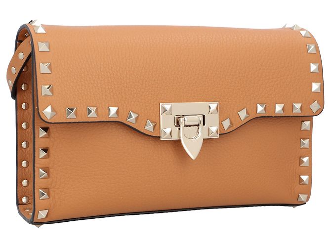 Valentino Garavani Borsa a tracolla Valentino Rockstud Marrone - vista 2