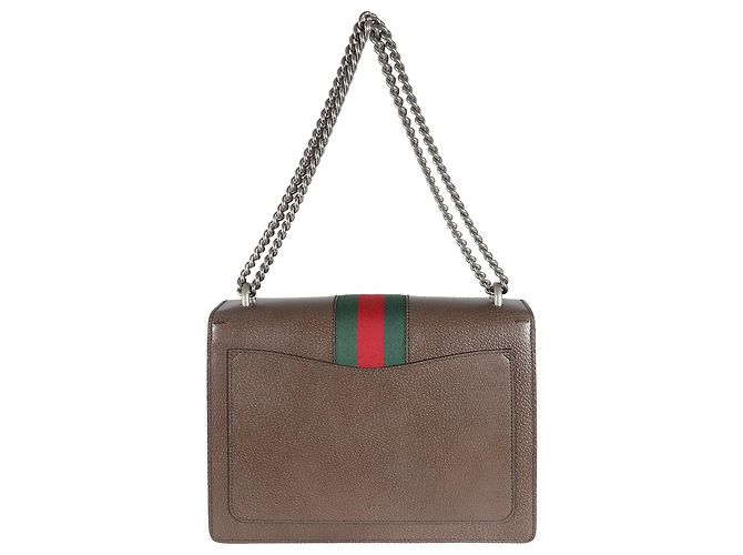 Gucci Marrone Pelle Testurizzata di Vitello Web Medio Dionysus - vista 8