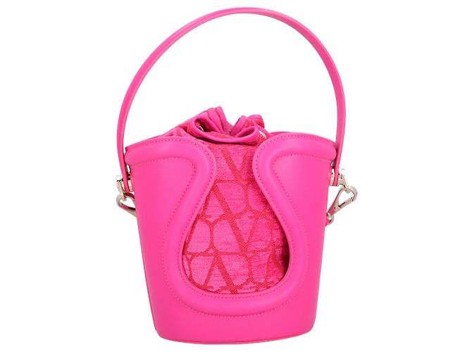 Valentino Garavani Borsa a secchiello Valentino Il Quinto Rosa - vista 3