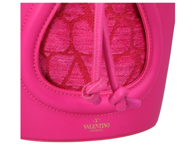 Valentino Garavani Borsa a secchiello Valentino Il Quinto Rosa - vista 4