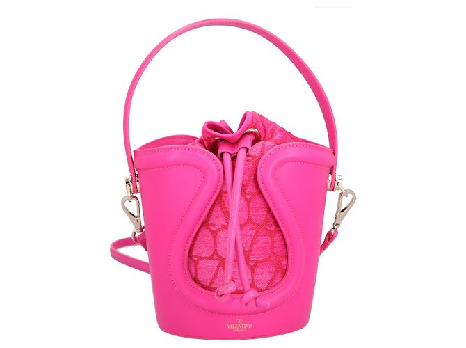 Valentino Garavani Borsa a secchiello Valentino Il Quinto Rosa - vista 5