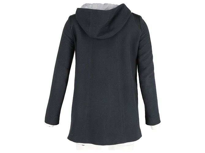 Giacca con cappuccio a zip Maje in cotone navy Blu Blu navy - vista 6