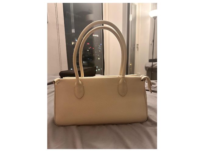 Borsa E/W The Row in pelle bianca Bianco - vista 2