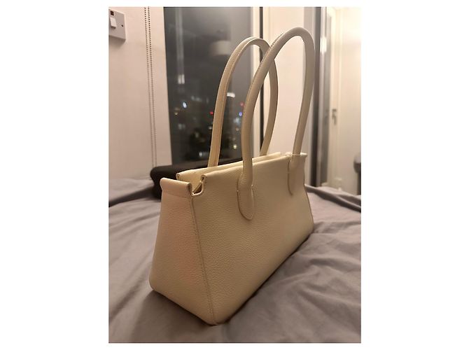 Borsa E/W The Row in pelle bianca Bianco - vista 3