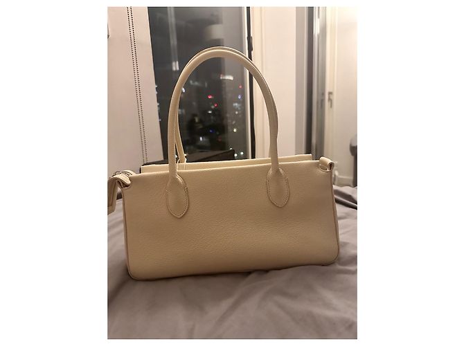 Borsa E/W The Row in pelle bianca Bianco - vista 4