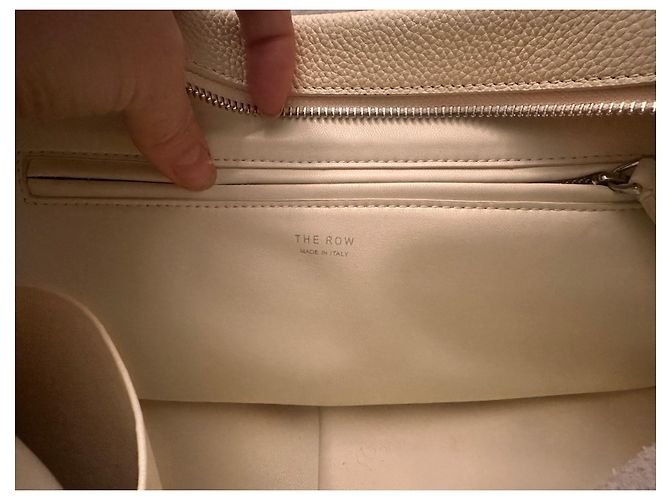 Borsa E/W The Row in pelle bianca Bianco - vista 6