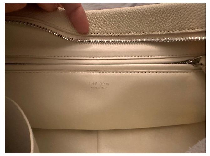 Borsa E/W The Row in pelle bianca Bianco - vista 7