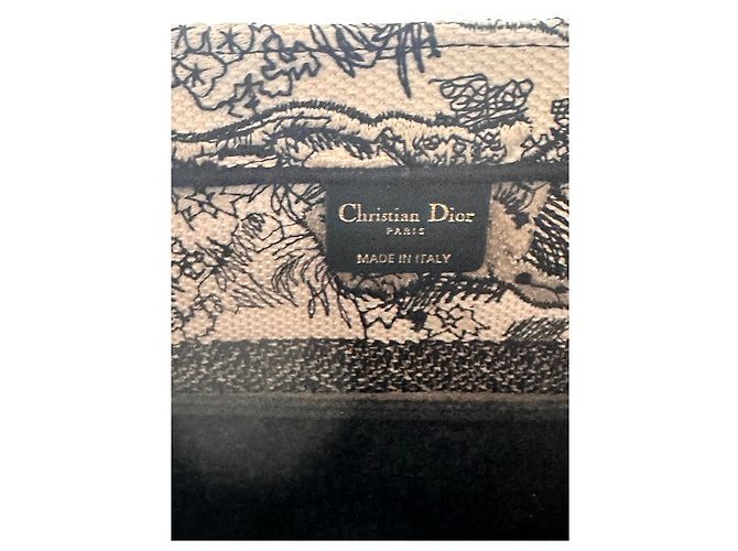 Borsa Tote Christian Dior Nera in Cotone Nero - vista 9
