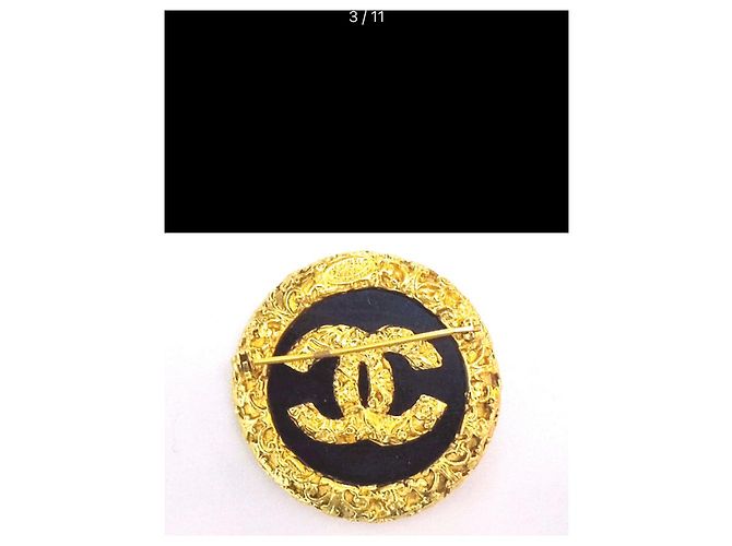 Cambon Spilla Lava collezionista 1993 di Chanel Nero - vista 3