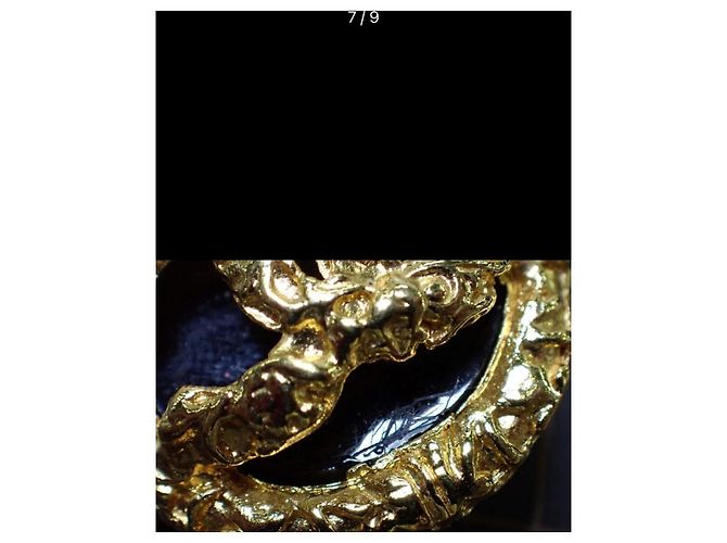 Cambon Chanel Orecchini a clip Lava Collezionista 1993 Nero - vista 6