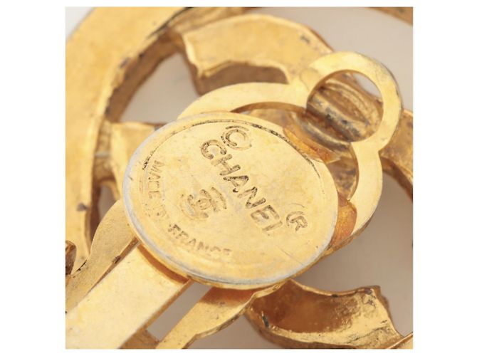 Chanel Orecchini a clip con strass degli anni '70 D'oro - vista 5