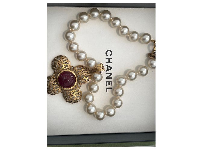 Cambon Collana vintage Chanel degli anni '80 D'oro - vista 5