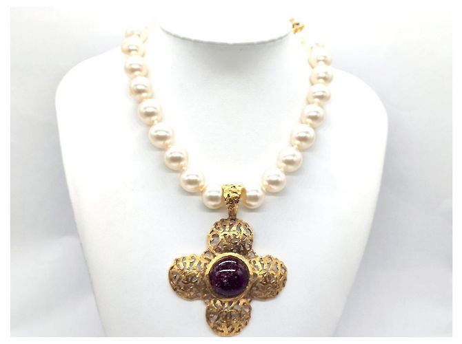 Cambon Collana vintage Chanel degli anni '80 D'oro - vista 7