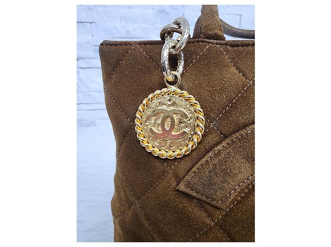 Vintage Chanel Medaillon Tasche Karamell - Ansicht 10