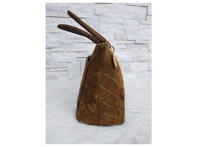 Vintage Chanel Medaillon Tasche Karamell - Ansicht 3
