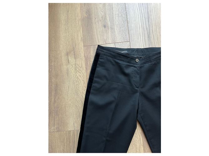 Pantalones Burberry negros de lana - vista 4