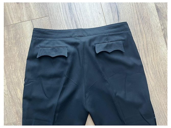 Pantalones Burberry negros de lana - vista 6