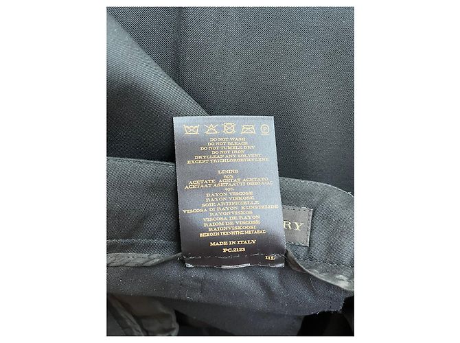 Pantalones Burberry negros de lana - vista 9