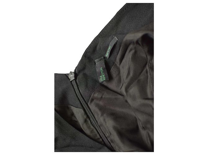 Autre Marque Benetton Schwarzes ärmelloses Mini-Kleid Größe L - Ansicht 2