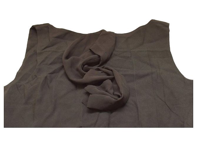 Autre Marque Benetton Schwarzes ärmelloses Mini-Kleid Größe L - Ansicht 3