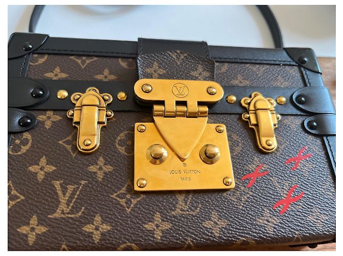 Borsa Louis Vuitton Petite Malle Monogram Monogramma - vista 15