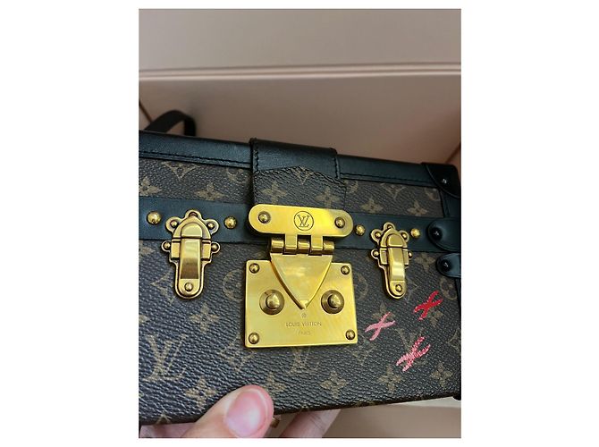 Borsa Louis Vuitton Petite Malle Monogram Monogramma - vista 5