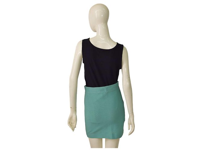 Falda mini elástica turquesa Bcbg Max Azria L - vista 2