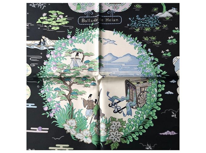Hermès La Balada de Heian edición limitada Negro Verde claro - vista 2