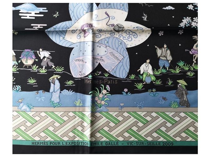 Hermès La Balada de Heian edición limitada Negro Verde claro - vista 7