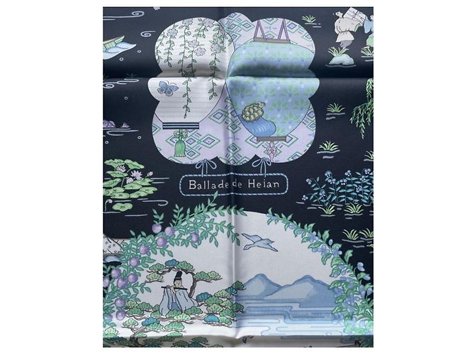 Hermès La Balada de Heian edición limitada Negro Verde claro - vista 8