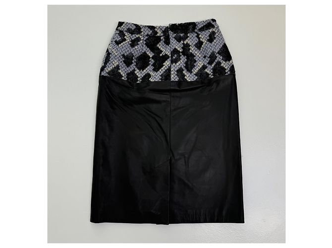 Conjunto top+falda Balenciaga Otoño 2012 Negro Multicolor - vista 3