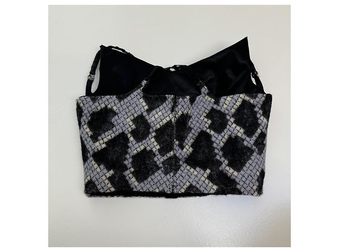 Conjunto top+falda Balenciaga Otoño 2012 Negro Multicolor - vista 5