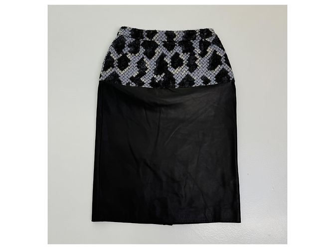 Conjunto top+falda Balenciaga Otoño 2012 Negro Multicolor - vista 6