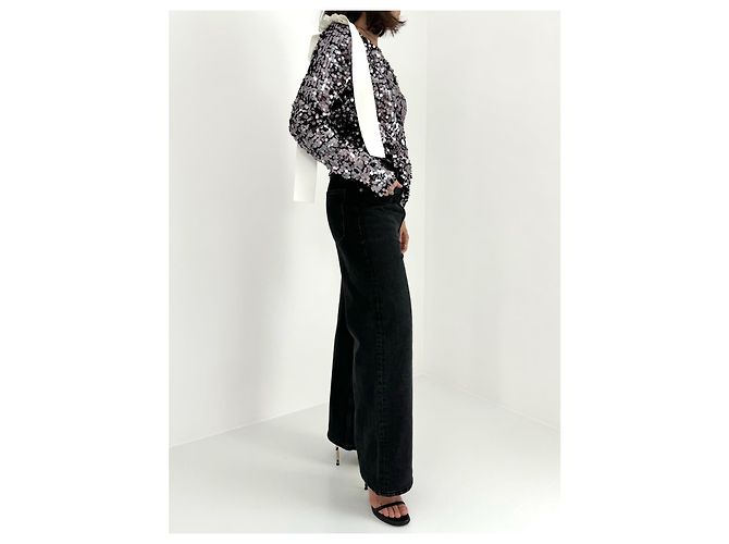 MSGM Silver Sequins Top - view 2