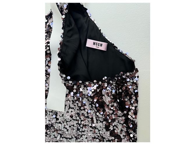 MSGM Silver Sequins Top - view 5
