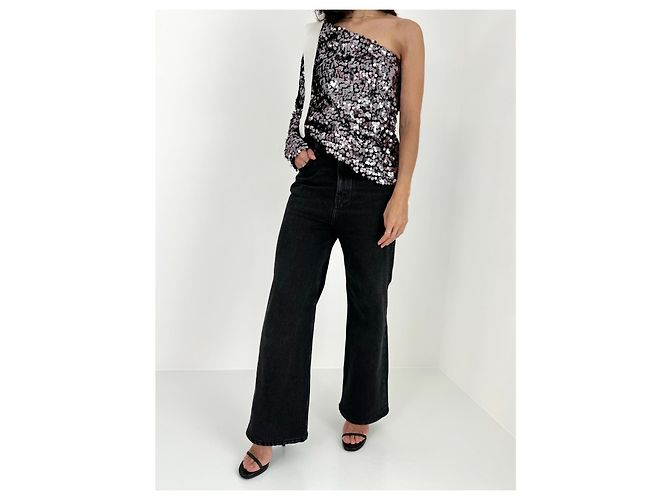 MSGM Silver Sequins Top - view 7