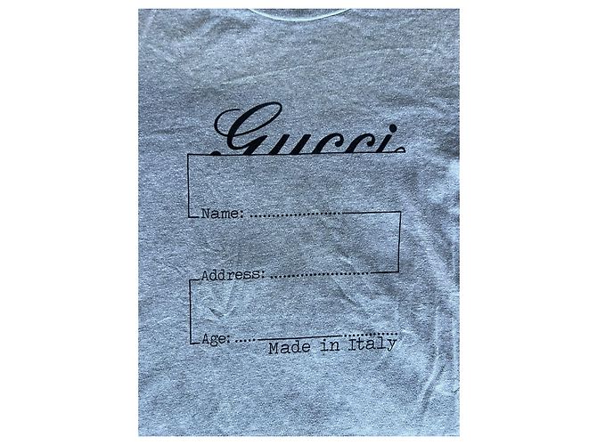 トップス GUCCI by Tom Ford 00s T-shirt Gucci by Tom Ford Vintage 00s Grey Identity T-Shirt Cotton ref