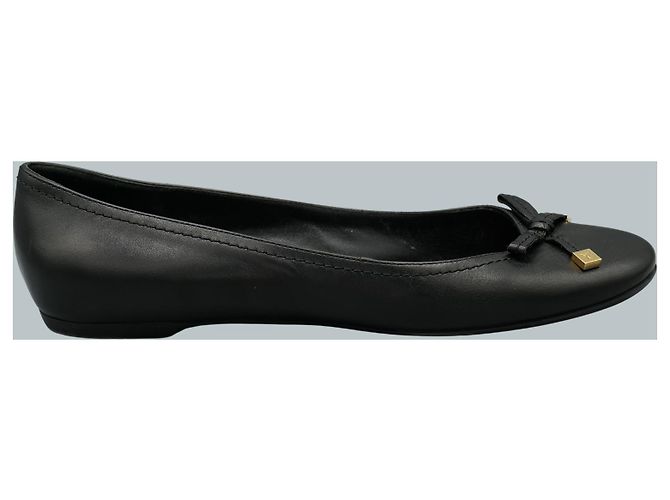 Louis Vuitton Schwarze Lederballerinas - Ansicht 2